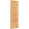 Ekena Millwork Framed Board-n-Batten Shutters w/Z-Bar, Rough Sawn Western Red Cedar, 26 7/8W x 69H, PR RBF06Z26X069RWR - alternate 4